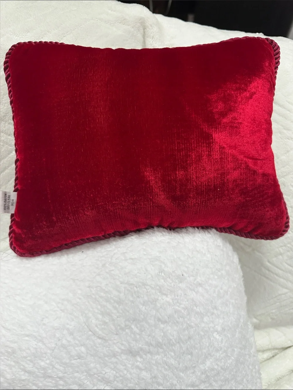 Sudha Pennathur Beaded 'Dear Santa I Want It All!' Pillow - Red & Green